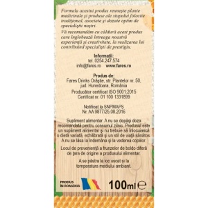 Sirop cu miere, vitamina C și propolis Vermicin D73, 100 ml, Fares - Img 3