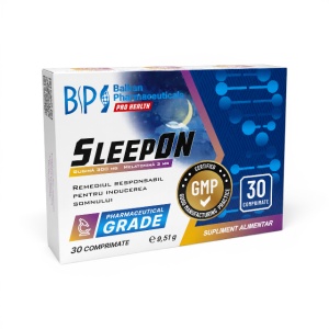SleepON, 30 comprimate, Balkan Pharmaceuticals