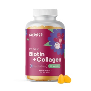 Sweet Nutribites, Biotin + Collagen - jeleuri cu bitoină și colagen, 135 jeleuri