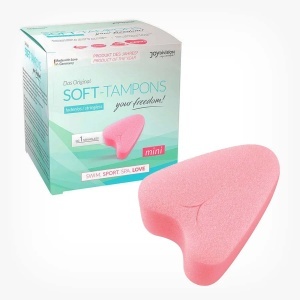 Tampoane interne Soft Tampons Mini, tampoane interne destinate protecției menstruale discrete și confortabile, cu design compact și material moale, 3 bucăți, joyDIVISION