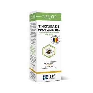 Tisofit Tinctură de Propolis 30%, 25 ml, Tis Farmaceutic