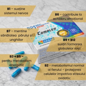 B-Complex, 30 capsule, Balkan Pharmaceuticals - Img 4