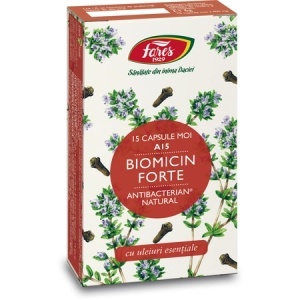 Biomicin Forte, A15, 15 capsule moi, Fares