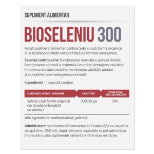 Bioseleniu, 300, 30 capsule, Parapharm - Img 2