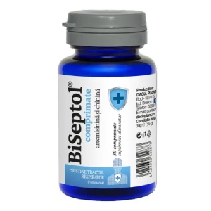 Biseptol cu artemisinină, chinină, zinc și vitamina D, 30 comprimate, Dacia Plant