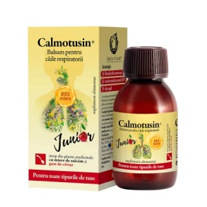 Calmotusin Junior cu Gust de Cireșe, 100 ml, Dacia Plant