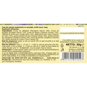 Ceai Bronhofit, R57, 20 plicuri, Fares - Img 6