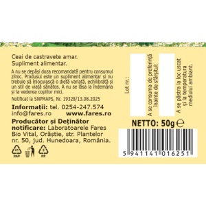 Ceai Castravete amar, M114, 50g, Fares - Img 5