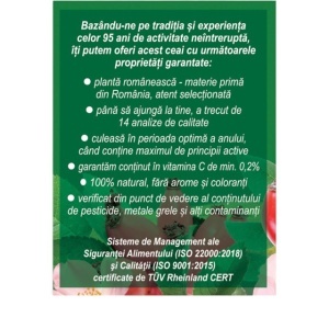 Ceai de măceșe F 181, 20 plicuri, Fares - Img 4