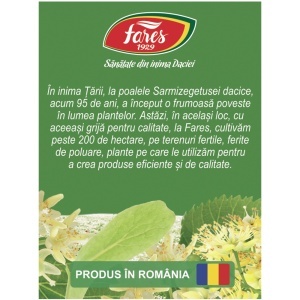 Ceai de Tei N165, contribuie la relaxare și reducerea tensiunii nervoase și susține un somn natural și odihnitor, 20 plicuri, Fares - Img 3