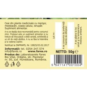 Ceai Diurosept, U62, 50 g, Fares - Img 5