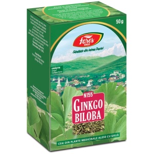 Ceai Ginkgo biloba frunze N155, 50 g, Fares