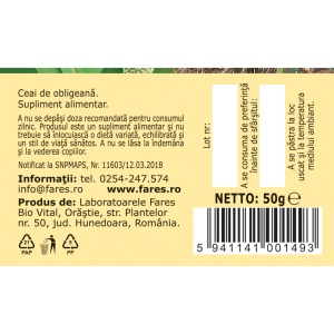 Ceai Obligeană rădăcină D 46, 50 g, Fares - Img 5