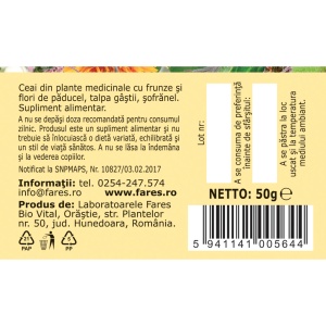 Ceai pentru Tensiune C36, 50 g, Fares - Img 5