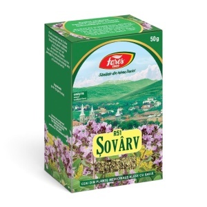 Ceai Șovârv iarbă, ajută la reducerea balonării și disconfortului abdominal, susține digestia și sănătatea căilor respiratorii, 50 g, Fares