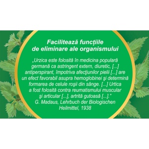 Ceai Urzică vie iarbă F182, 50 g, Fares - Img 4