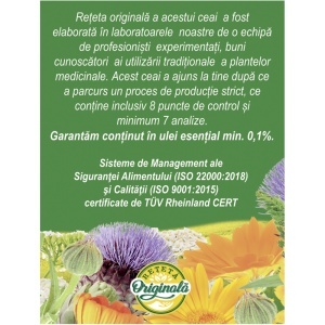 Ceai Vezica Biliară, D106, 20 plicuri, Fares - Img 3