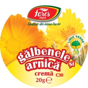 Cremă de Gălbenele și Arnică, C30, 20 g, Fares - Img 3