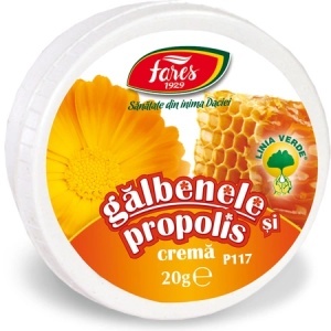 Cremă de Gălbenele și Propolis, P117, 20 g, Fares