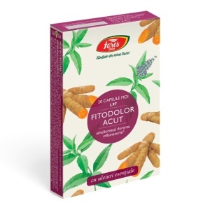 Fitodolor Acut L97, capsule moi pentru dureri acute de cap, dentare, musculare și menstruale, 20 capsule, Fares