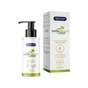 Gel Super Orgasm Stop, gel cosmetic pentru bărbați destinat reducerii temporare a sensibilității locale și susținerii controlului în momentele intime, 150 ml, Medica-Group - Img 2