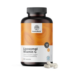 HealthyWorld, Liposomal Vitamin C - Vitamina C lipozomală, 240 capsule - Img 2