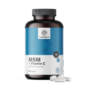 HealthyWorld, MSM + Vitamin C, 365 tablete - Img 2
