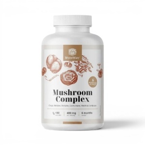 MycoWay, Mushroom Complex - complex de ciuperci, 180 capsule