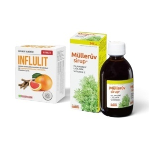 Pachet Gât & Imunitate – Sirop cu Lichen de Islanda, Dr. Müller Pharma + Influlit, Comprimate, Parapharm