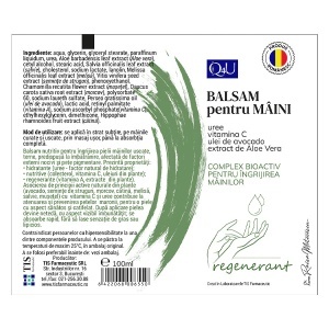 Q4U Balsam pentru mâini, 100 ml, Tis Farmaceutic - Img 2