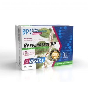 Resveratrol, 60 capsule, Balkan Pharmaceuticals