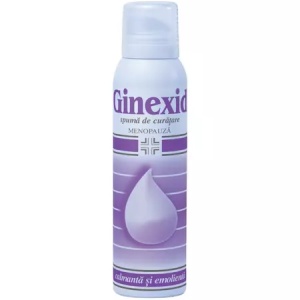 Spumă de curățare pentru ingiena intimă la menopauză Ginexid, 150 ml, Naturpharma