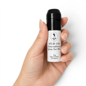 Stud 100 Black, spray intim masculin desensibilizant, ajută la controlul ejaculării și reducerea temporară a sensibilității, 12 ml - Img 2