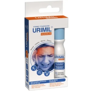 Urimil Headache Roll-On, ajută la ameliorarea durerilor de cap, cu efect răcoritor și relaxant, 15 ml, Naturpharma