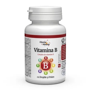 Vitamina B cu Drojdie și Polen, 60 comprimate, Dacia plant