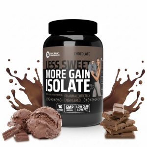 100% Whey Protein Isolate cu arome, Ciocolată, 900 g, Balkan Pharmaceuticals - Img 2