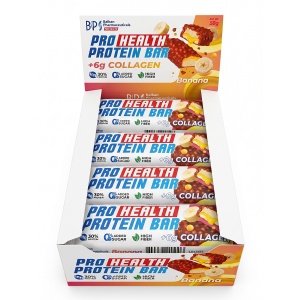Baton Proteic, Banane + Collagen, 50 g, Balkan Pharmaceuticals - Img 3