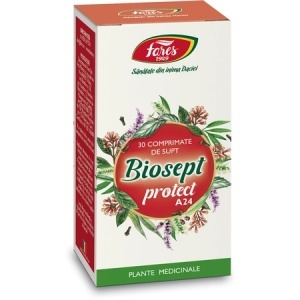 Biosept Protect, A24, 30 comprimate masticabile, Fares