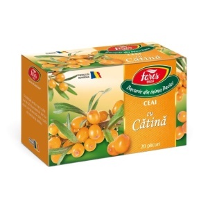 Ceai cu cătină, ceai pentru relaxare, hidratare și un plus de prospețime, 20 plicuri, Fares