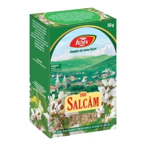 Ceai Salcâm flori D60, ajută la reducerea acidității la stomac, susține digestia și confortul după masă, 50 g, Fares