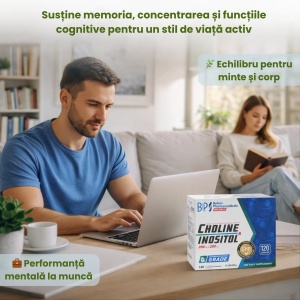 Choline & Inositol, 250mg|250mg, 120 capsule, Balkan Pharmaceuticals - Img 5