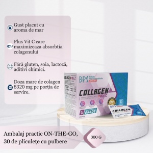 Collagen + Vit. C, 300g, 30 plicuri, Balkan Pharmaceuticals - Img 6