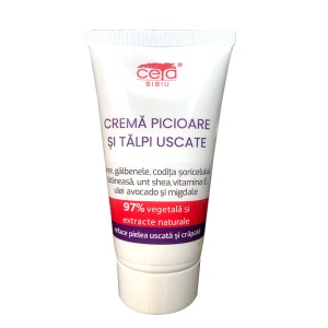 Cremă picioare și tălpi uscate, 50 ml, Ceta Sibiu