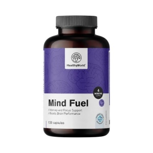 HealthyWorld, Mind Fuel - memorie și concentrare, 120 capsule