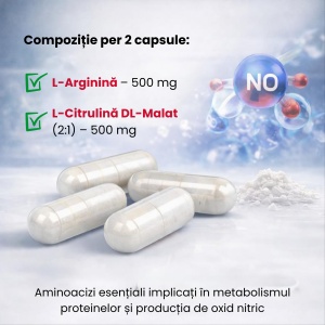 L-Arginine + L-Citrulline, 120 capsule, Balkan Pharmaceuticals - Img 6