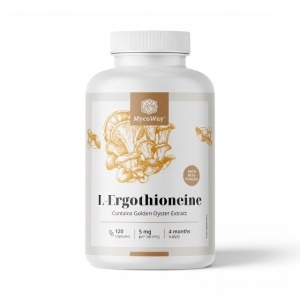 MycoWay, L-Ergothioneine - L-Ergotioneină, 120 capsule