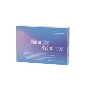 NaturSlim HydroShape, ajută la eliminarea excesului de apă din organism, susține controlul greutății, 60 capsule, Naturpharma