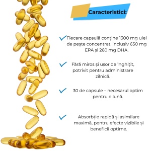 Omega-3 BP Ultra, 30 capsule moi, Balkan Pharmaceuticals - Img 4