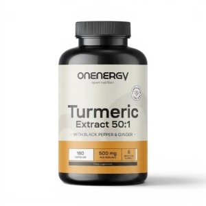 OnEnergy, Turmeric Extract 50:1 - extract de curcuma 500 mg, 180 capsule