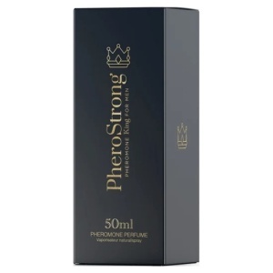 PheroStrong King, parfum cu feromoni pentru bărbați, cu note de scorțișoară, lemn de santal și patchouli, 50 ml, Medica-Group - Img 3